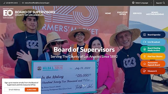 board of supervisors la county website