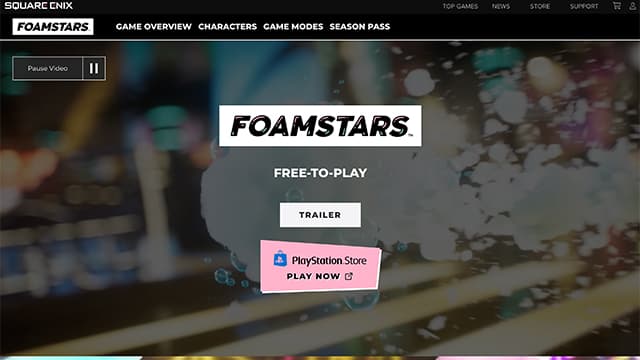 foamstars game launch website